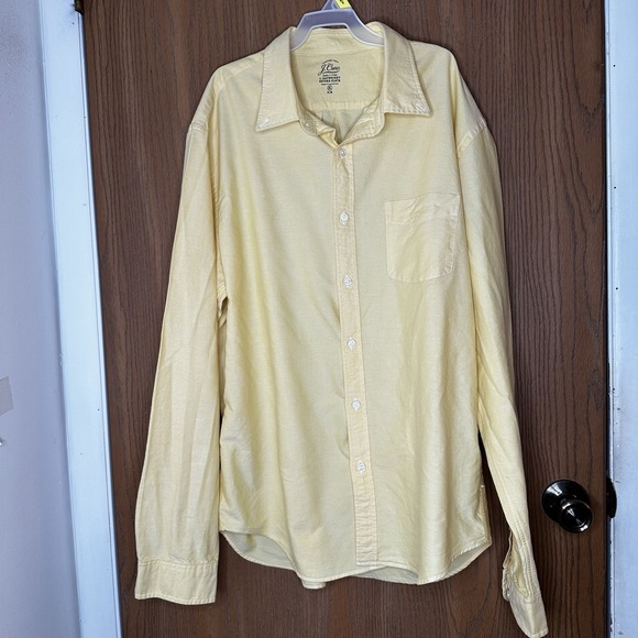 J. Crew Men's Button Down Shirt Sz XL Slim Lightweight‎ Oxford Cloth 100% Cotton - Picture 1 of 8